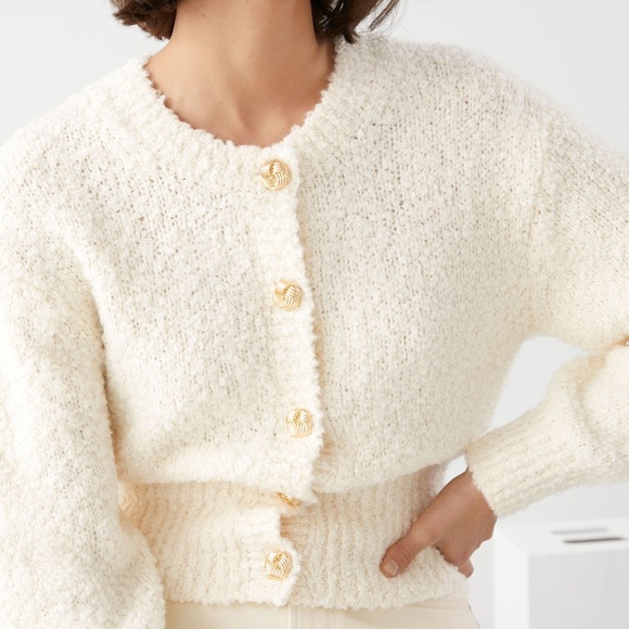 other stories boucle cardigan